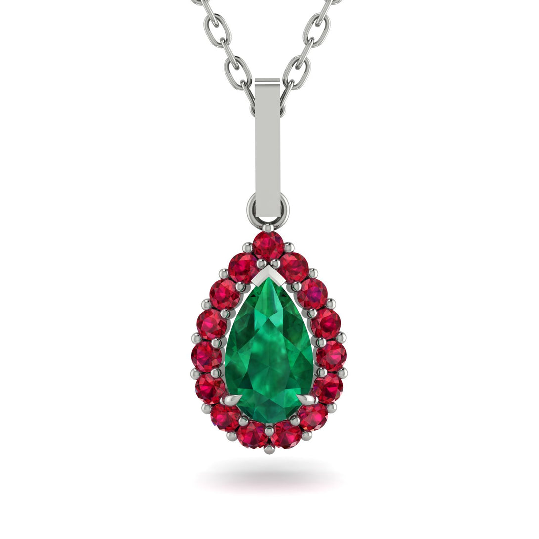Emerald Tear Of Eternity Pendant - Jolene No. 51