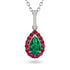 Emerald Tear Of Eternity Pendant - Jolene No. 51 image 1
