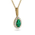 Emerald Tear Of Eternity Pendant - Jolene No. 4 image 2