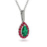 Emerald Tear Of Eternity Pendant - Jolene No. 51 image 2