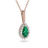 Emerald Tear Of Eternity Pendant - Jolene No. 5 image 2