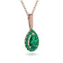 Emerald Tear Of Eternity Pendant - Jolene No. 20 image 2