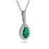 Emerald Tear Of Eternity Pendant - Jolene No. 6 image 2