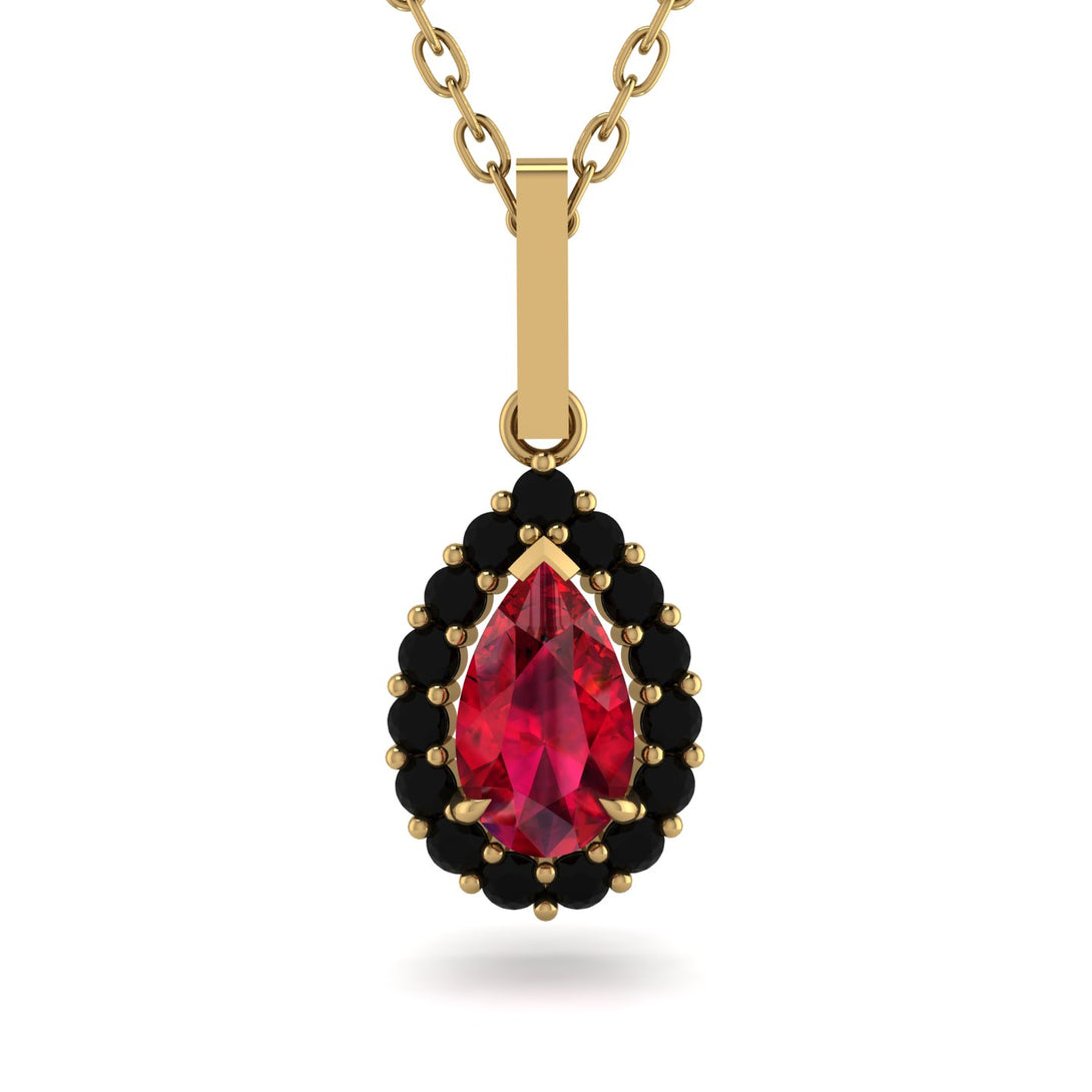 Ruby Tear Of Eternity Pendant - Jolene No. 40