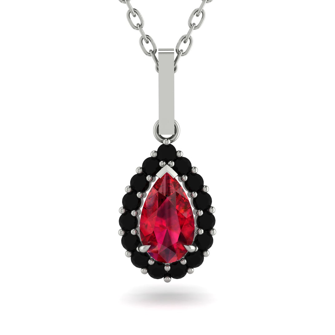 Ruby Tear Of Eternity Pendant - Jolene No. 42