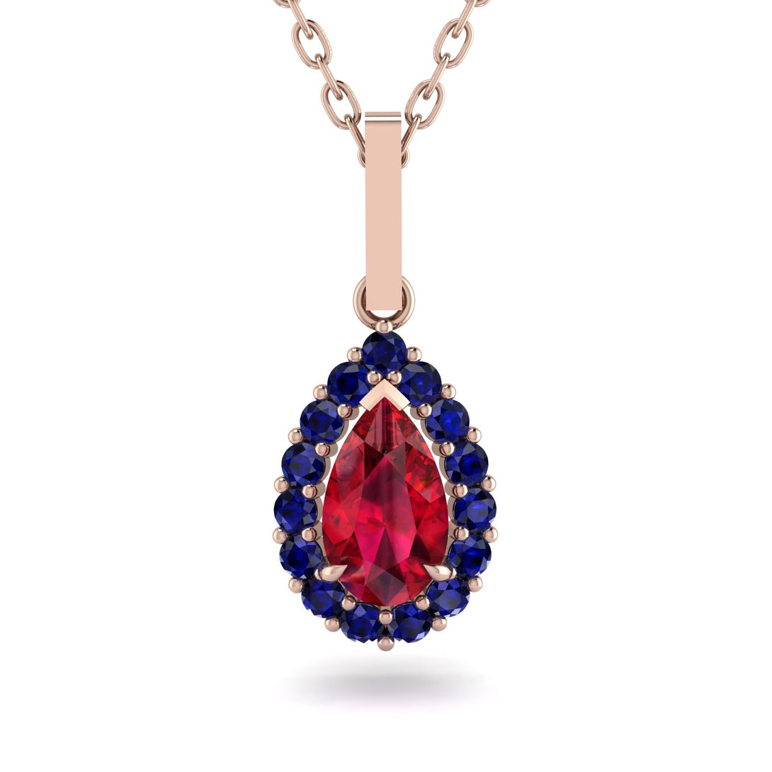 Ruby Tear Of Eternity Pendant - Jolene No. 71