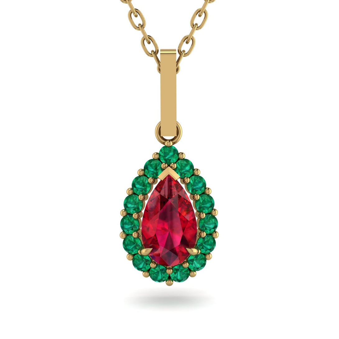 Ruby Tear Of Eternity Pendant - Jolene No. 25
