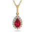 Ruby Tear Of Eternity Pendant - Jolene No. 10 image 1