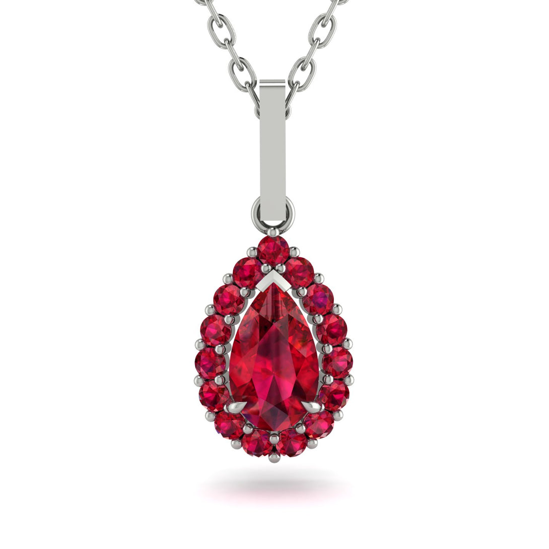 Ruby Tear Of Eternity Pendant - Jolene No. 57