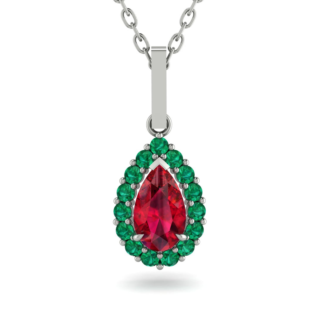 Ruby Tear Of Eternity Pendant - Jolene No. 27