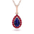 Sapphire Tear Of Eternity Pendant - Jolene No. 59 image 1