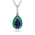 Sapphire Tear Of Eternity Pendant - Jolene No. 30 image 1