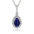 Sapphire Tear Of Eternity Pendant - Jolene No. 15 image 1