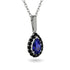 Sapphire Tear Of Eternity Pendant - Jolene No. 45 image 2