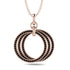 Three Circle Necklace With Black Diamond - Octavia No. 8 image 1