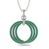 Three Circle Necklace With Emerald - Octavia No. 6 image 1