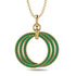 Three Circle Necklace With Emerald - Octavia No. 4 image 1