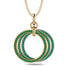 Three Circle Necklace With Emerald - Octavia No. 17 image 3