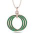 Three Circle Necklace With Emerald - Octavia No. 5 image 1