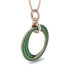 Three Circle Necklace With Emerald - Octavia No. 17 image 2