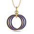 Three Circle Necklace With Sapphire - Octavia No. 20 image 1