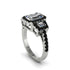 Diamond Three Halo Radiance Engagement Ring - Emely No. 33 image 1