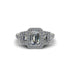 Diamond Three Halo Radiance Engagement Ring - Emely No. 3 image 2