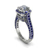 Diamond Three Halo Milgrain Engagement Ring - Mira No. 63 image 1