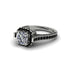 Diamond Three Halo Milgrain Engagement Ring - Mira No. 33 image 3