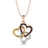 Three Hearts Intertwined Black Diamond Necklace - Harlow No. 18 image 5