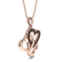 Three Hearts Intertwined Black Diamond Necklace - Harlow No. 8 image 2