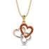 Three Hearts Intertwined Ruby Necklace - Harlow No. 19 image 1
