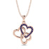 Three Hearts Intertwined Sapphire Necklace - Harlow No. 14 image 1