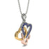 Three Hearts Intertwined Sapphire Necklace - Harlow No. 20 image 4