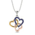 Three Hearts Intertwined Sapphire Necklace - Harlow No. 20 image 3