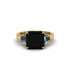 Three Stone Black Diamond Engagement Ring - Bethany No. 7 image 3