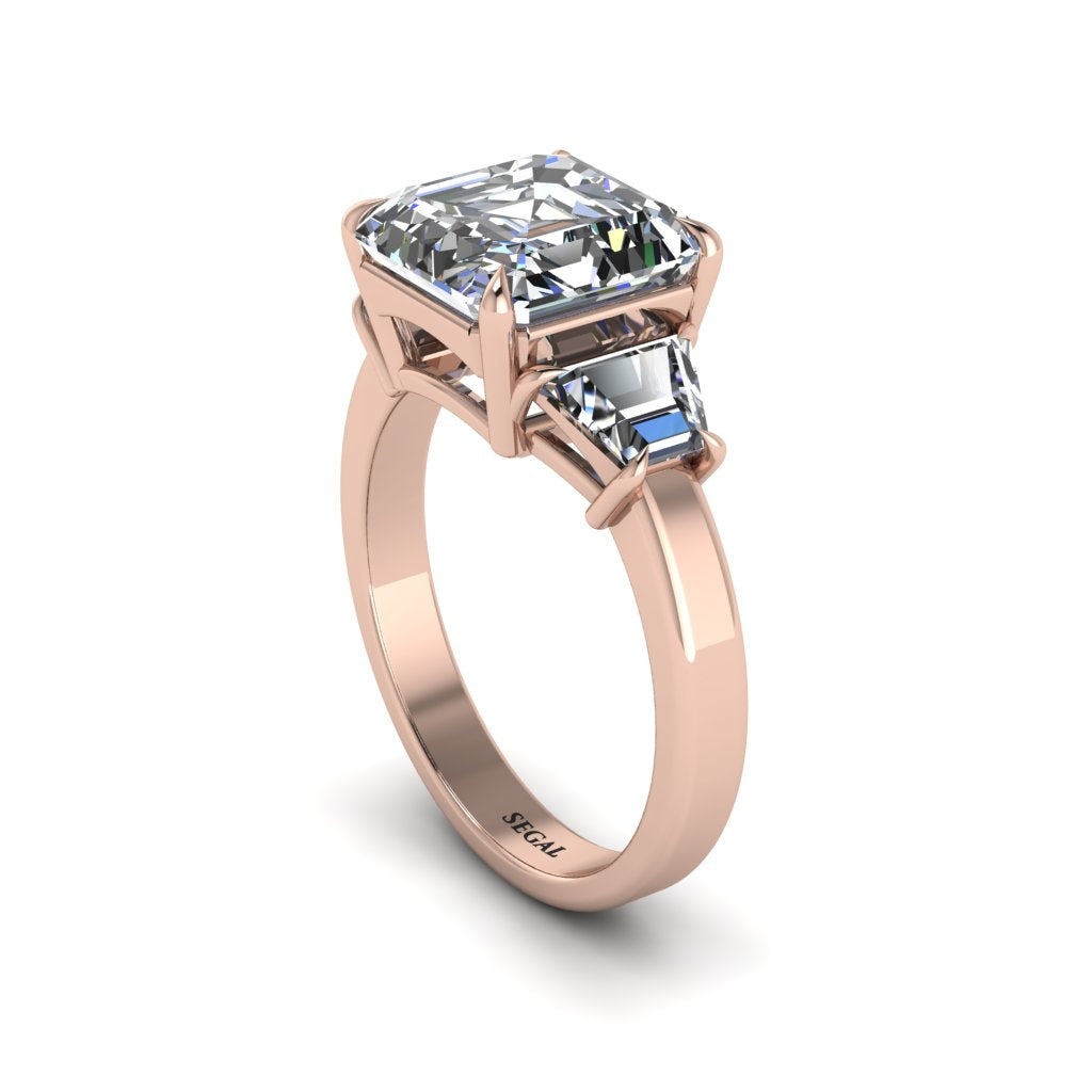 Three Stone Diamond Engagement Ring - Bethany No. 2