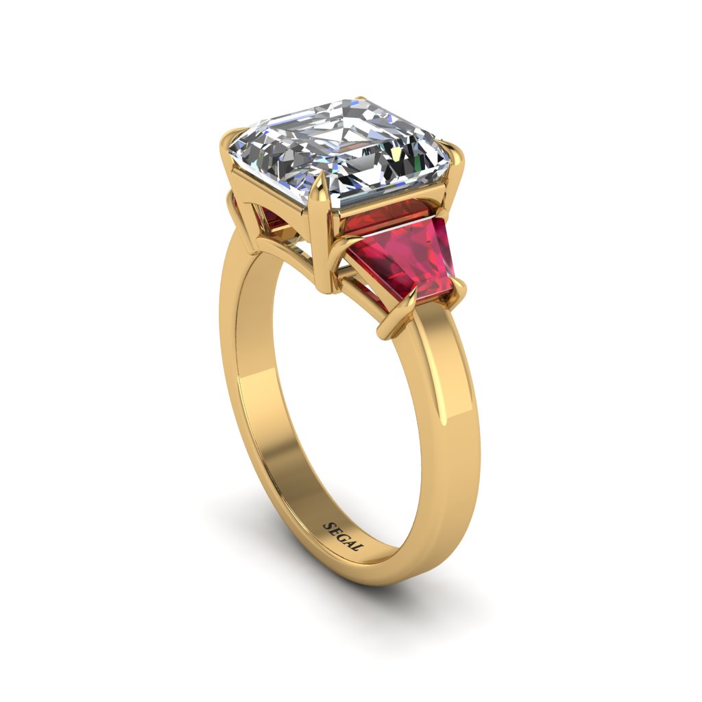 Three Stone Diamond Engagement Ring - Bethany No. 46
