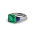 Three Stone Emerald Engagement Ring - Bethany No. 66 image 2