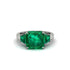 Three Stone Emerald Engagement Ring - Bethany No. 21 image 3