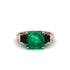 Three Stone Emerald Engagement Ring - Bethany No. 35 image 3