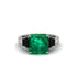 Three Stone Emerald Engagement Ring - Bethany No. 36 image 2