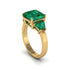 Three Stone Emerald Engagement Ring - Bethany No. 19 image 1