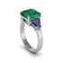 Three Stone Emerald Engagement Ring - Bethany No. 66 image 1