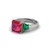 Three Stone Ruby Engagement Ring - Bethany No. 27 image 2