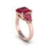 Three Stone Ruby Engagement Ring - Bethany No. 56 image 1