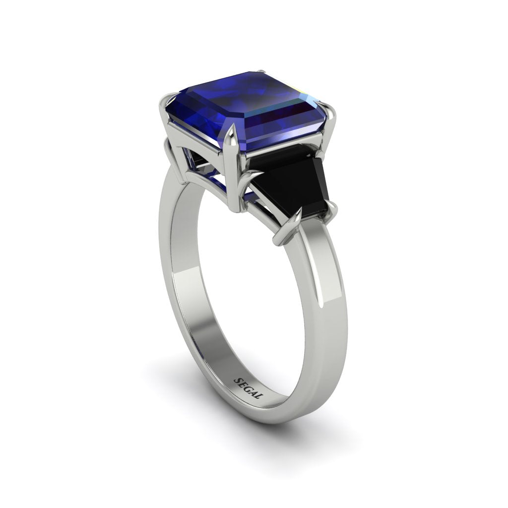 Three Stone Sapphire Engagement Ring - Bethany No. 45