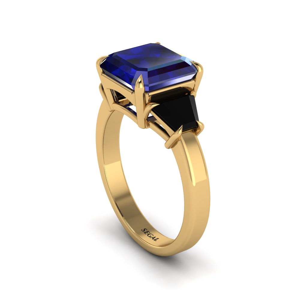 Three Stone Sapphire Engagement Ring - Bethany No. 43