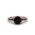 Traditional Black Diamond Engagement Ring - Elaine No. 38 image 3
