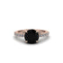 Traditional Black Diamond Engagement Ring - Elaine No. 8 image 3